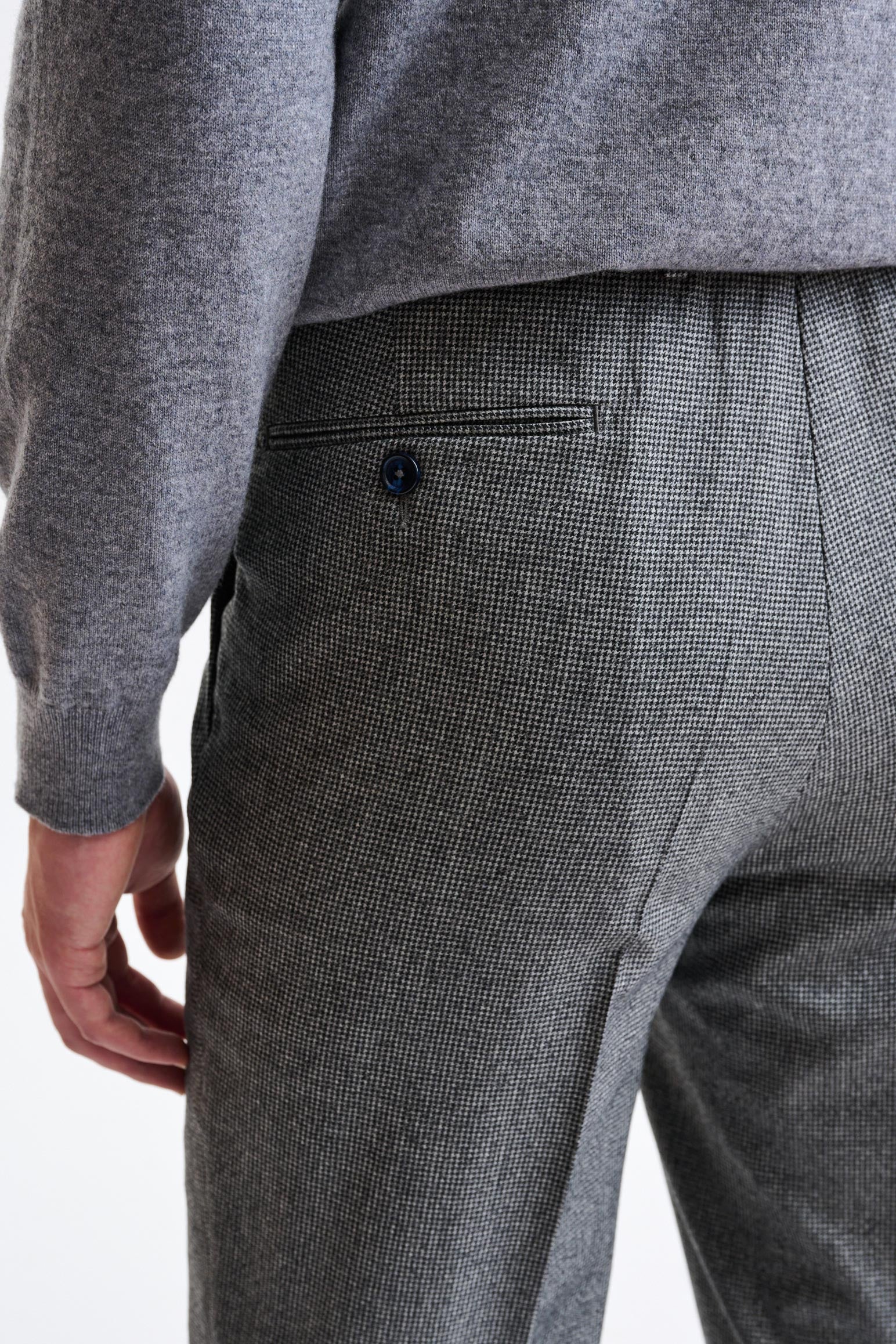 Light Grey 100% Wool Farley Trousers Freestyle - Image 4