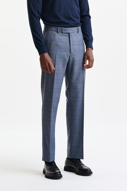 Light Blue 100% Wool Farley Trousers Freestyle - Image 1