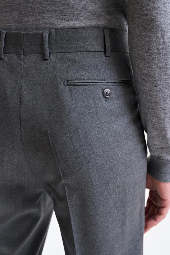 Grey 100% Wool Farley Trousers New Deluxe - Image 4
