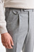 Grey Wool Farley Trousers Flannel & Saxony - Image 3