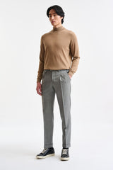 Grey Stripped Wool Farley Trousers Galaxy - Image 2