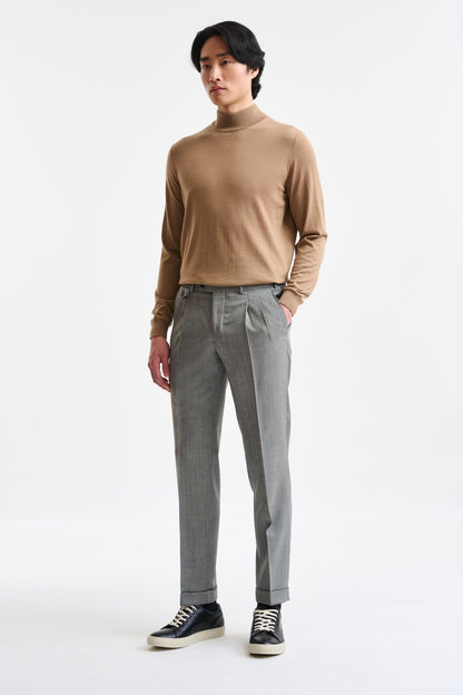 Grey Stripped Wool Farley Trousers Galaxy - Image 2