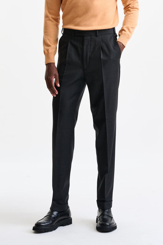 Anthracite Grey Wool Farley Trousers Galaxy - Image 1