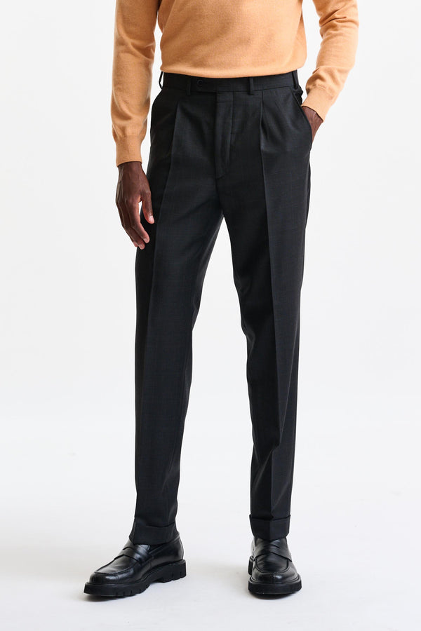 Grey Wool Farley Trousers Galaxy