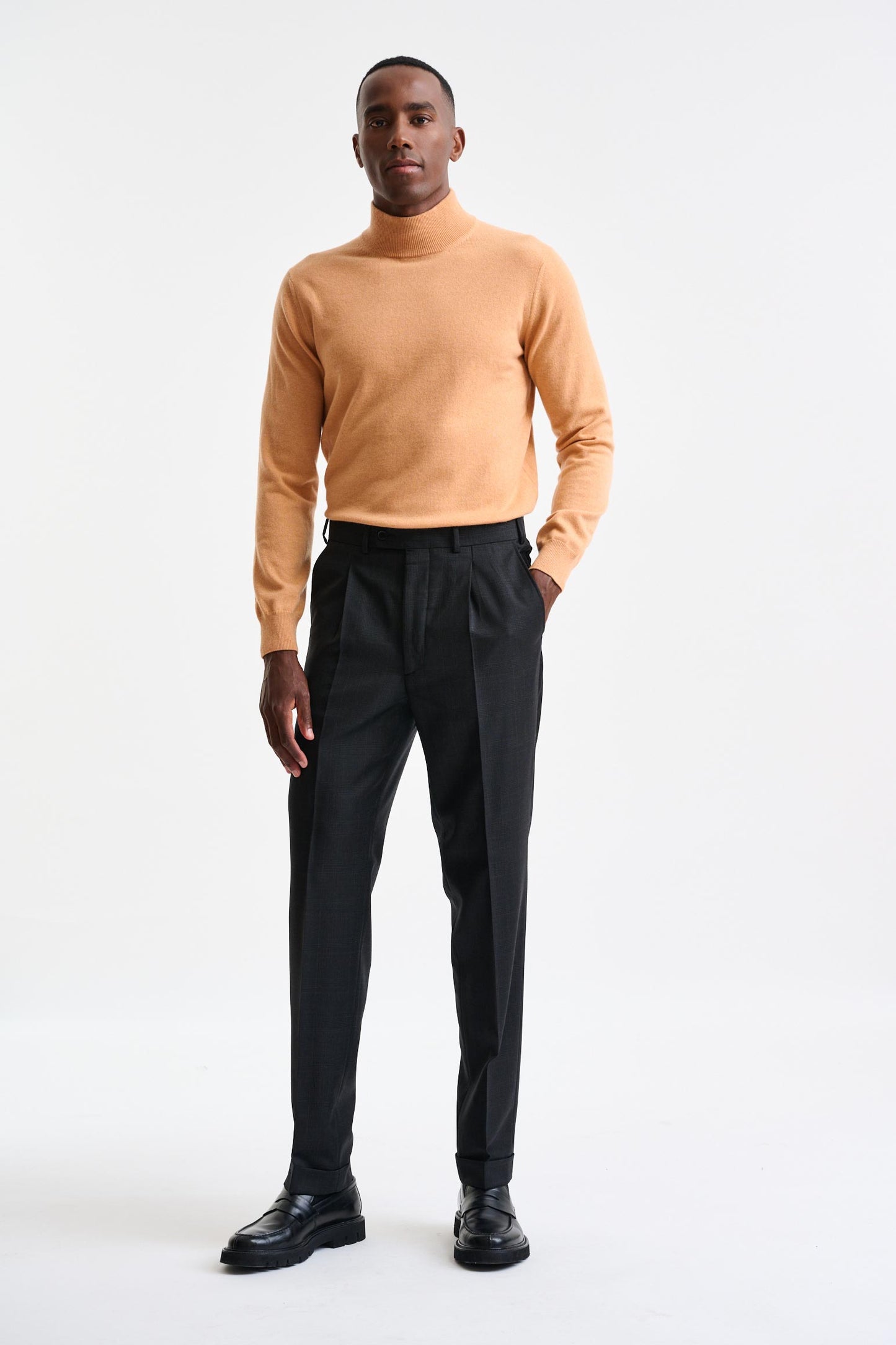 Anthracite Grey Wool Farley Trousers Galaxy - Image 2