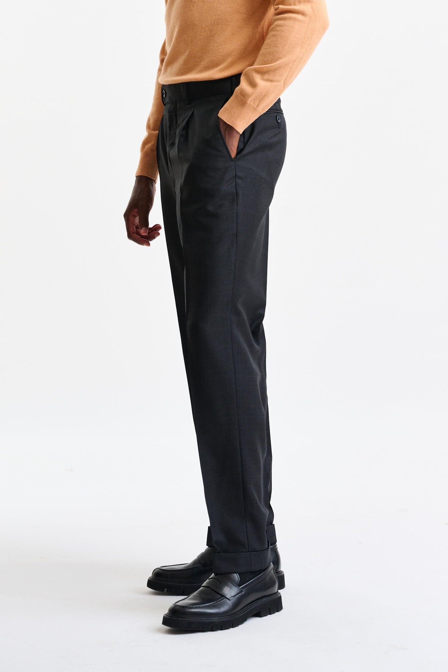 Anthracite Grey Wool Farley Trousers Galaxy - Image 3