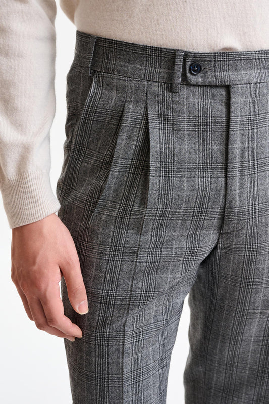 Black & White Wool Farley Trousers Hybrid - Image 3