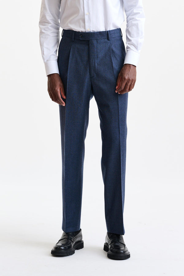 Pantalones Farley De Lana Azul Hybrid