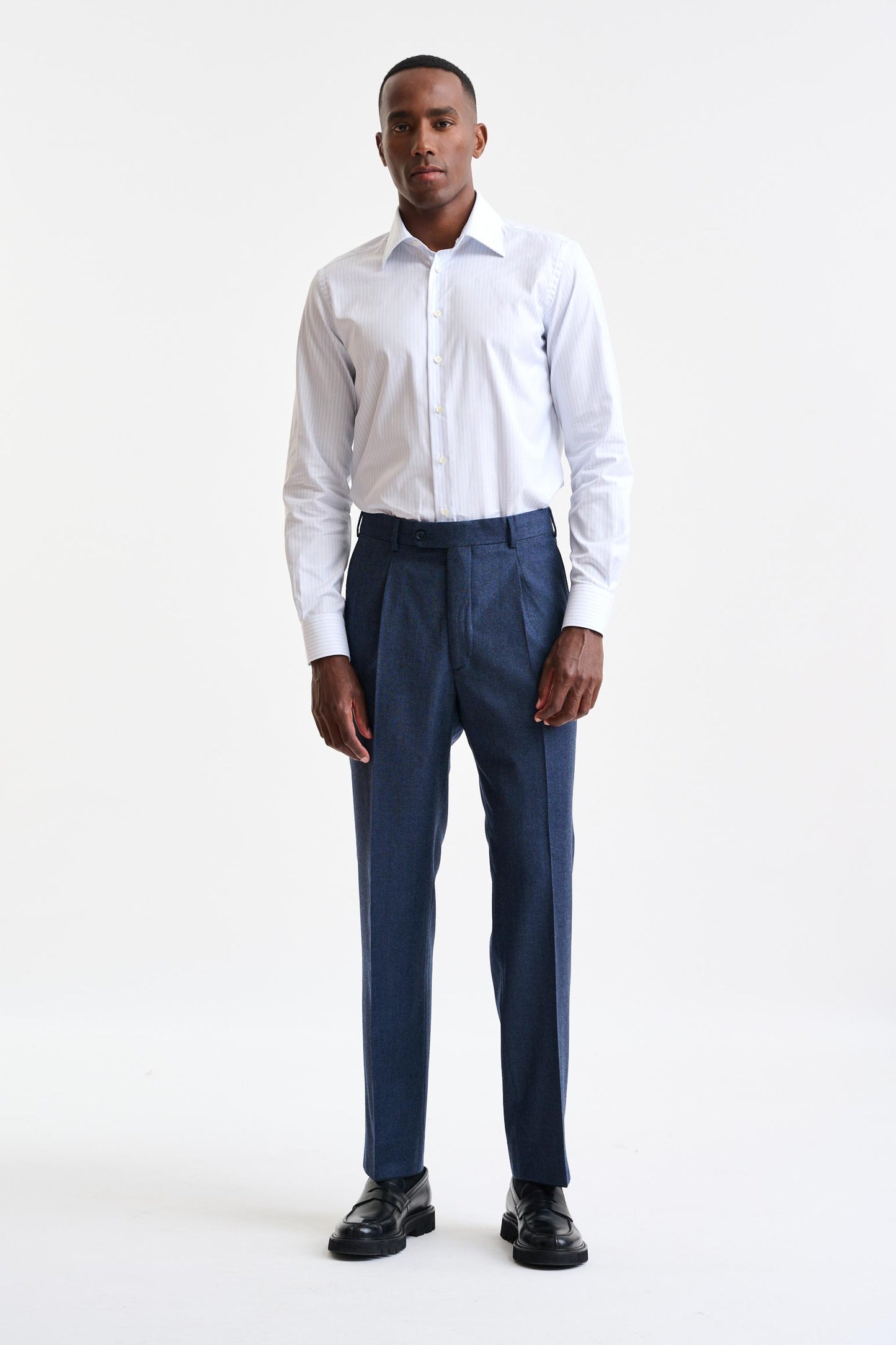 Blue Wool Farley Trousers Hybrid - Image 2