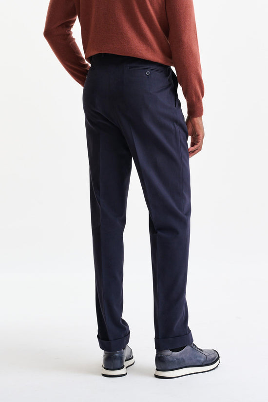 Blue Cashmere and Cotton Farley Trousers Corduroy & Cotton - Image 5