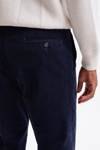 Blue 100% Cotton Farley Trousers Corduroy - Image 5
