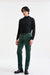 Green 100% Cotton Farley Trousers Fine Velvet - Image 2