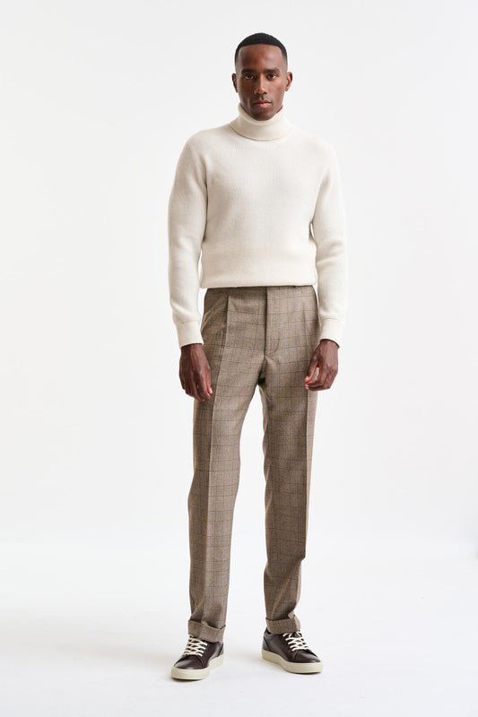 Brown 100% Wool Farley Trousers Freestyle - Image 2