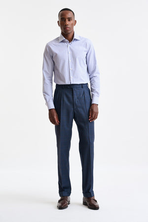 Blue 100% Wool Farley Trousers Freestyle - Image 1