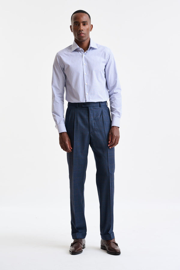Blaue Farley-Hose aus 100% Wolle Freestyle
