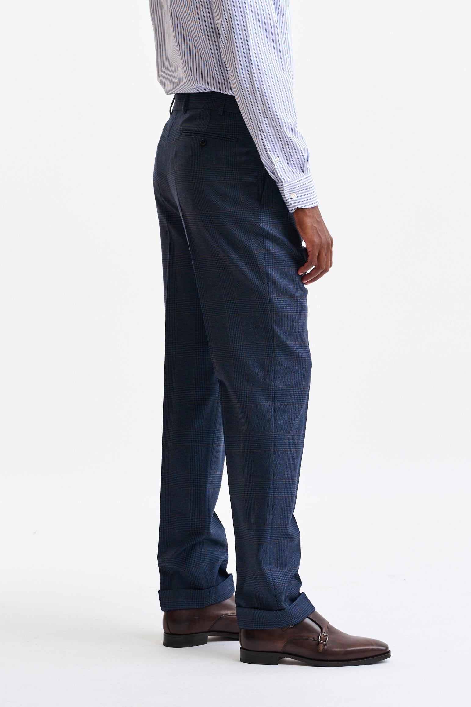 Blue 100% Wool Farley Trousers Freestyle - Image 2