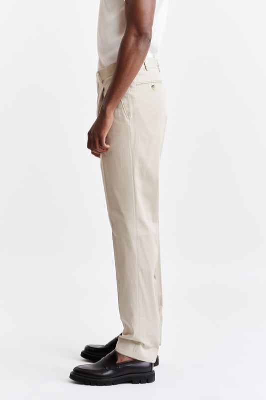 Light Brown Cotton Farley Trousers Cashmere Cotton Image 3