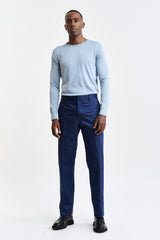 Donkerblauwe 100% katoenen Xander-broek Cashmere Cotton