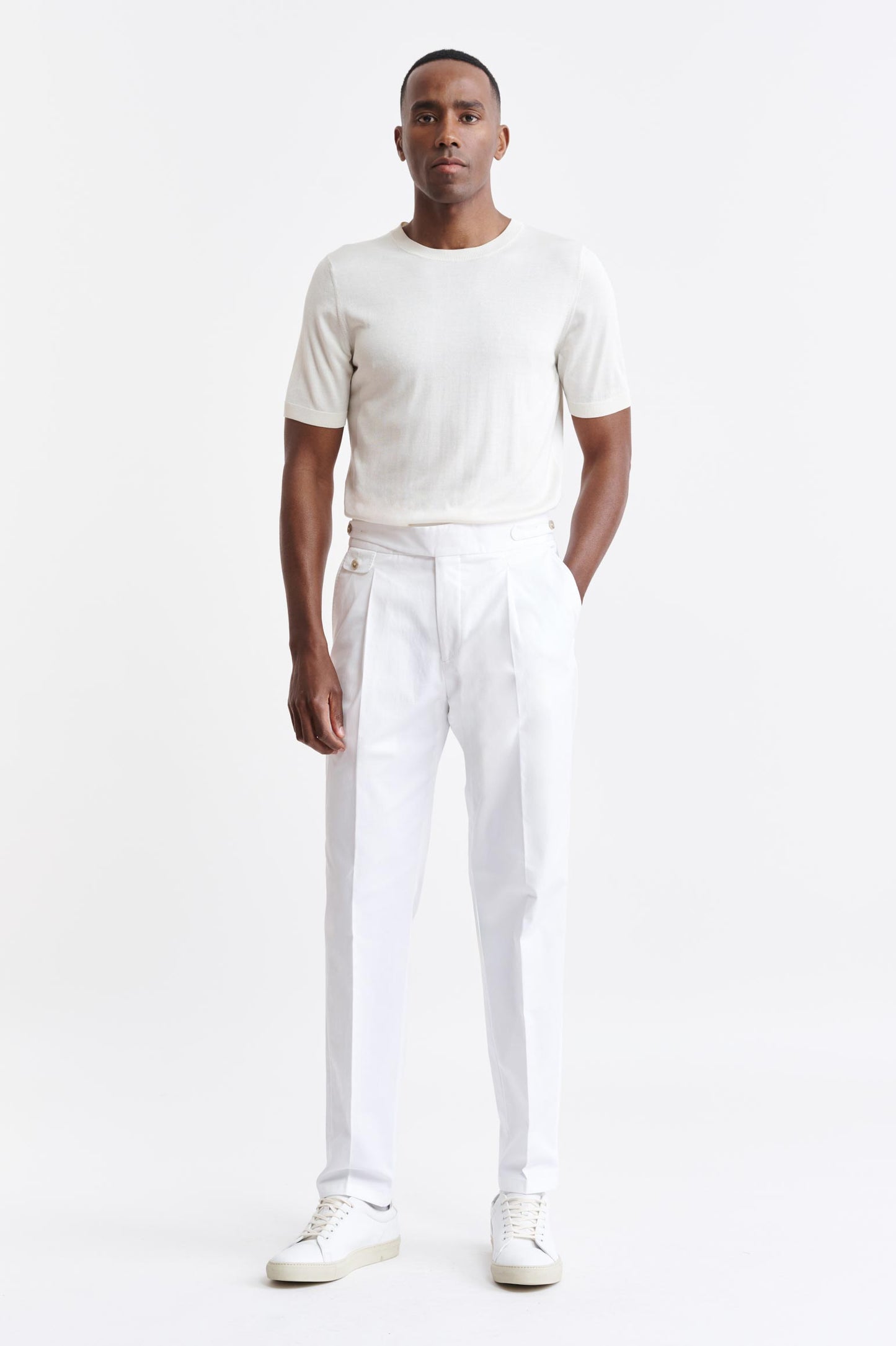 Witte Katoenen Yalding-broek Cashmere Cotton
