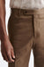 Medium Brown Cotton Xander Trousers Cashmere Cotton