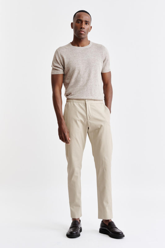 Light Brown Cotton Marden Trousers Cashmere Cotton Image 2