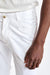 Pantalon En Coton Blanc Zeals Coton Cachemire