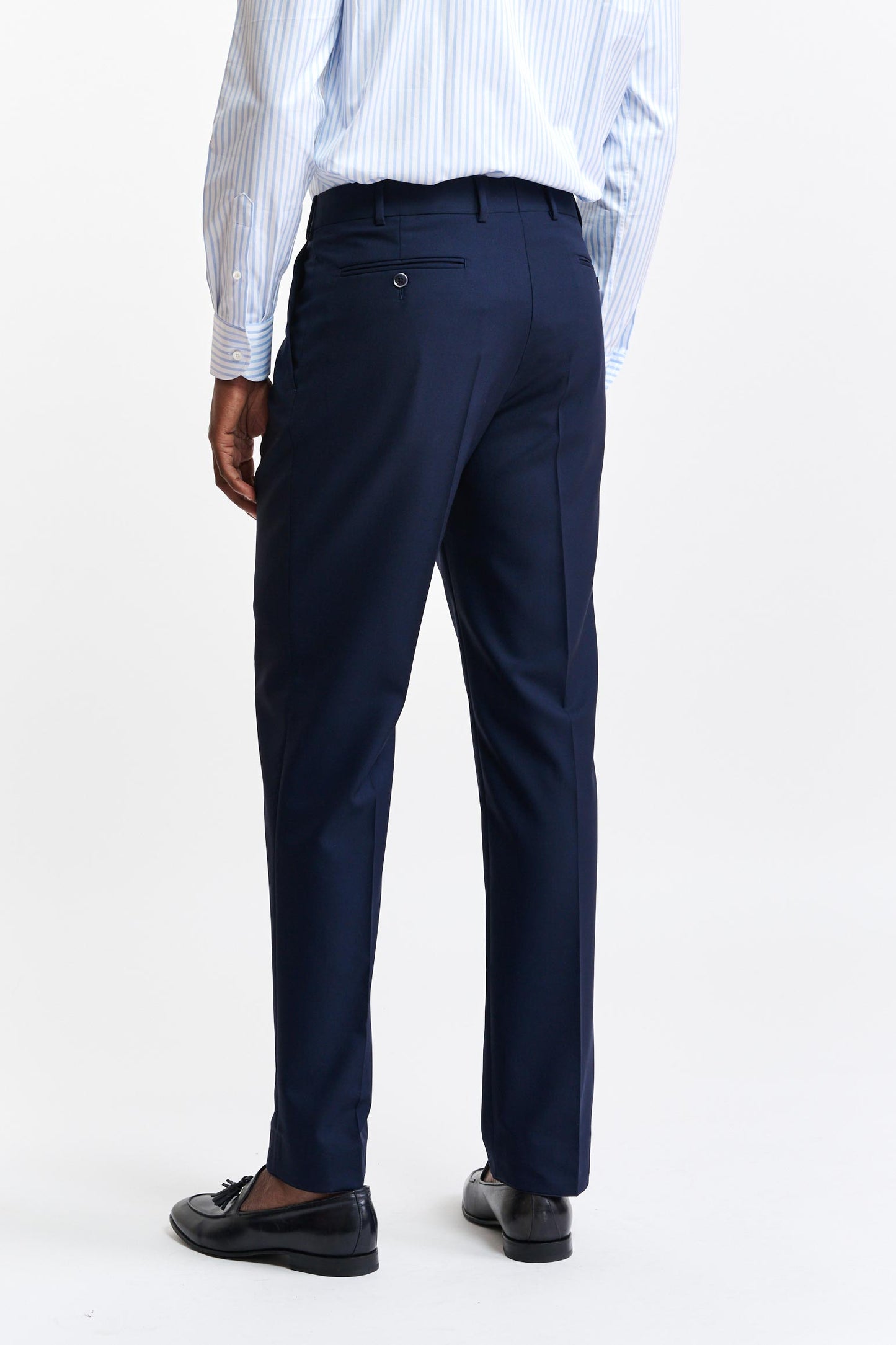 Pantalon Bleu Foncé 100% Laine Cleeve Capri