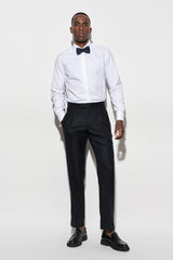 Dark Blue 100% Wool Cleeve Trousers Savile Row Classics