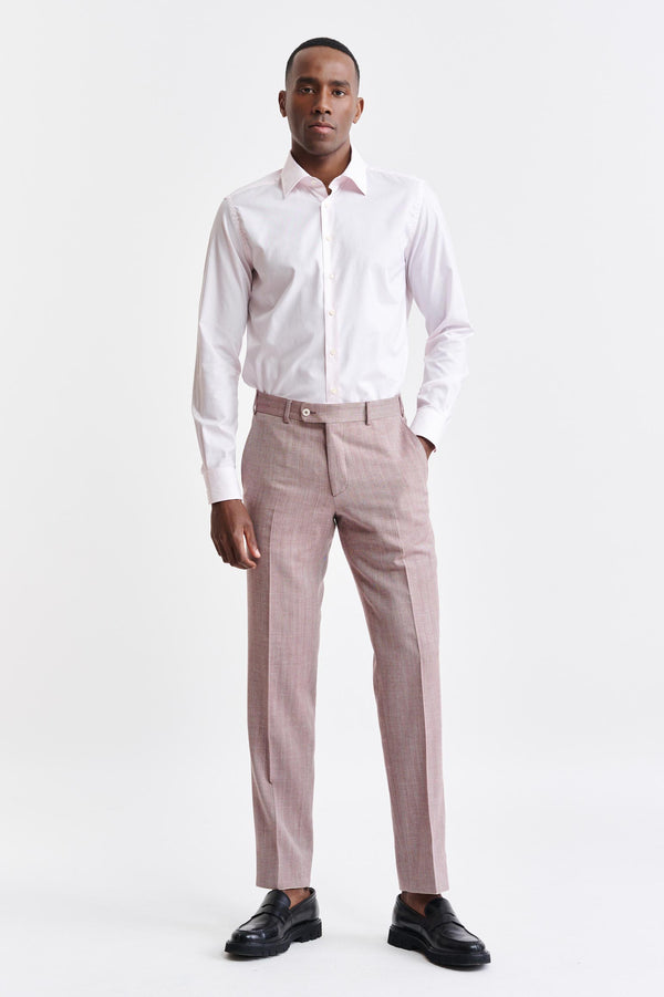 Pantalon Moyen Rouge en Laine et Cachemire Farley Jazz