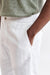 Pantalon 100% Lin Blanc Marden Pure Linen