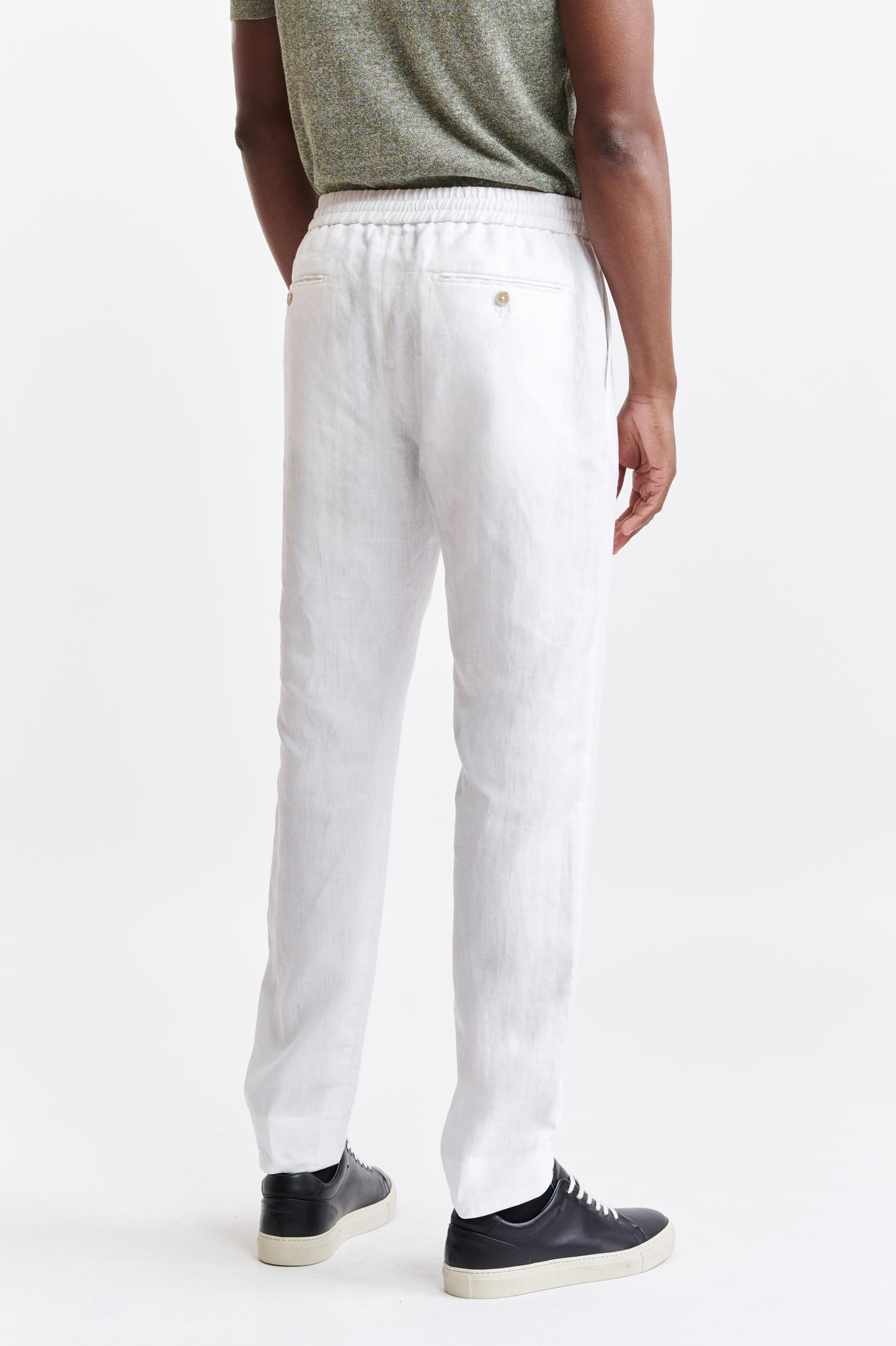 Pantalon 100% Lin Blanc Marden Pure Linen