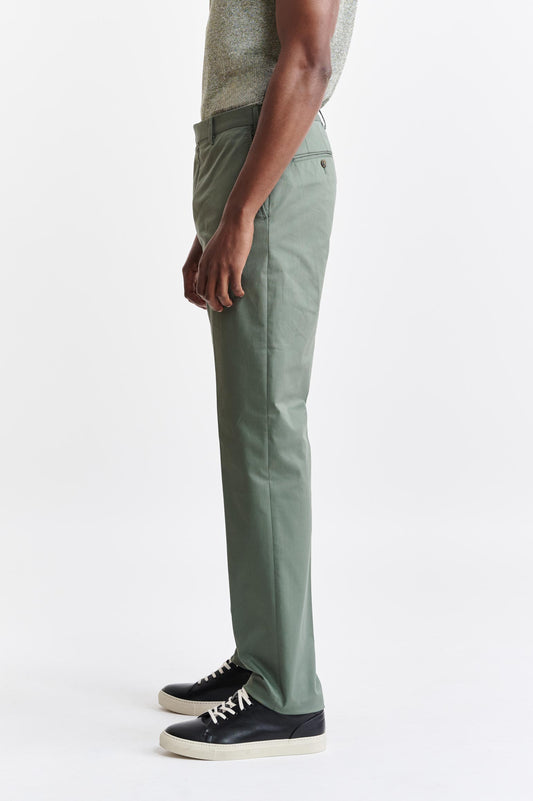 Green Cotton Xander Trousers Cashmere Cotton Image 3