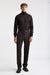 Donkerbruine 100% wollen Super 100's Signature-broek New Deluxe