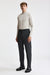 Medium Grey 100% Wool Super 100's Signature Trousers New Deluxe