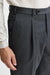 Medium Grey 100% Wool Super 100's Signature Trousers New Deluxe