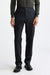 Dark Grey 100% Wool Super 100's Drawstring Trousers Flannel & Saxony