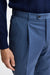 Medium Blue 100% Wool Super 100's Signature Trousers New Deluxe
