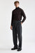 Medium Grey 100% Wool Super 100's Drawstring Trousers Flannel & Saxony
