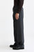 Medium Grey 100% Wool Super 100's Drawstring Trousers Flannel & Saxony