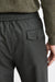 Green 100% Wool Super 100's Drawstring Trousers Flannel & Saxony