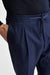 Dark Blue 100% Cashmere Drawstring Trousers Golden Gate