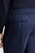 Dark Blue 100% Cashmere Drawstring Trousers Golden Gate
