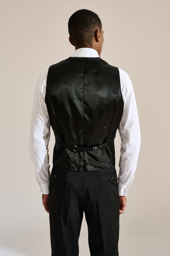 Avon Formal Waistcoat Black - View 4
