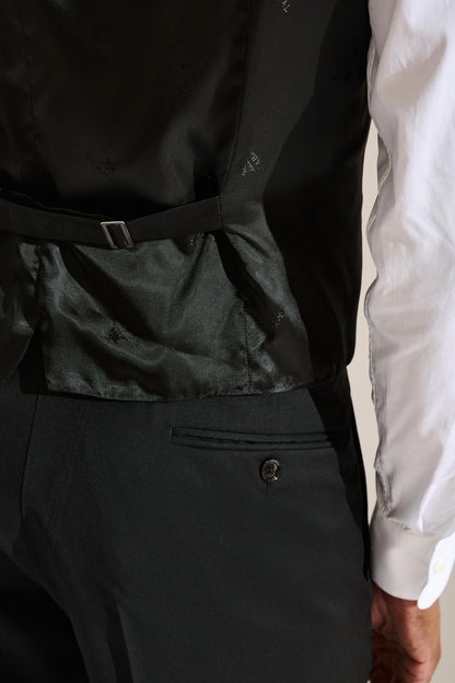 Avon Formal Waistcoat Black - View 5