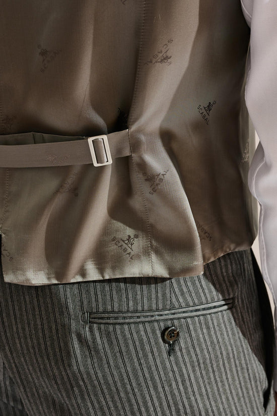 Tay Ceremonial Waistcoat Light Grey - View 6
