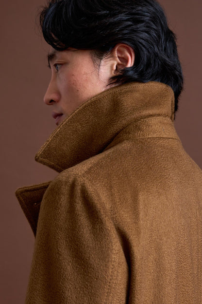 Brown 100% Cashmere Sheffield Overcoat Zeus - View 3