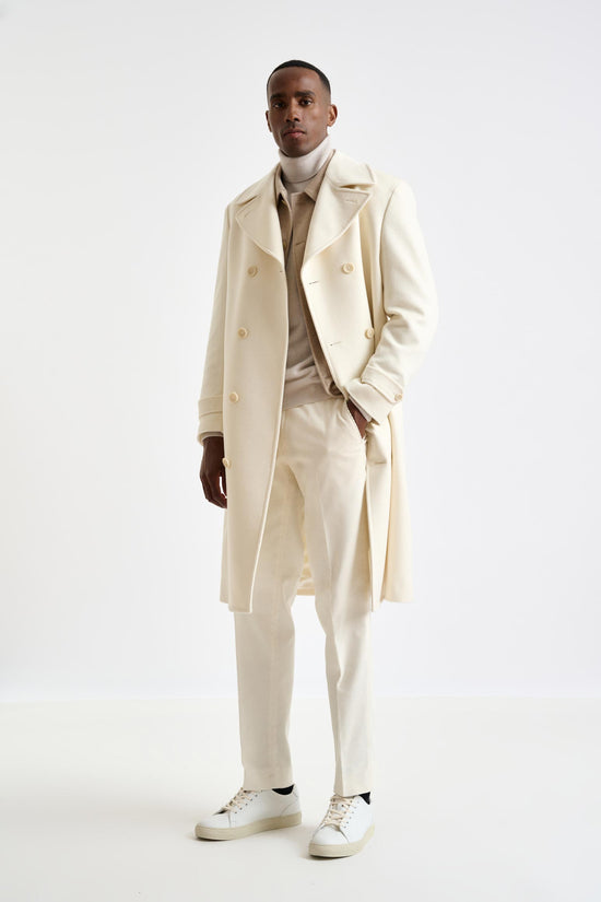Beige Wool Sheffield Overcoat Zeus - View 1