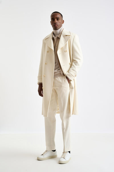 Beige Wool Sheffield Overcoat Zeus – Scabal