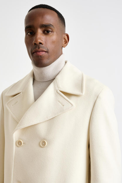 Beige Wool Sheffield Overcoat Zeus - View 5