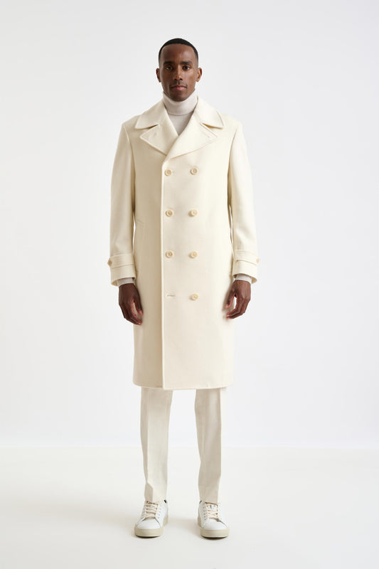 Beige Wool Sheffield Overcoat Zeus - View 6